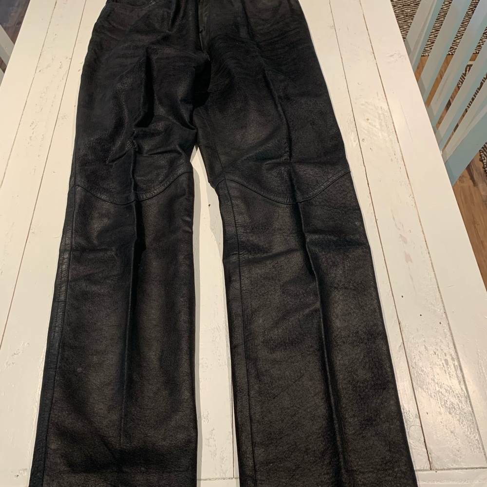Ladies leather pants